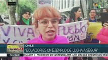 Movimiento feminista de Chile se solidariza con el pueblo ecuatoriano
