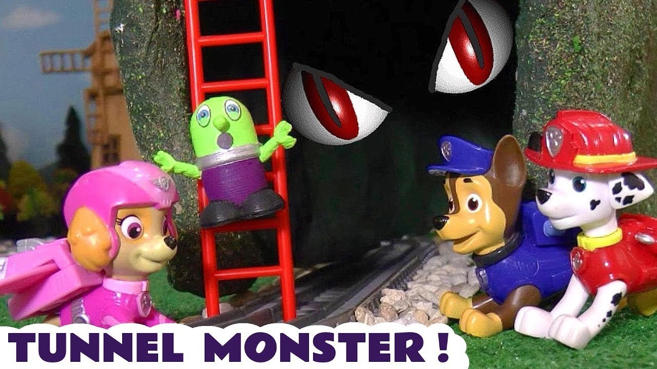 Paw Patrol Tunnel Monster Rescue with Thomas and Friends and Funny Funlings in this Family Friendly Toy Story Full Episode English