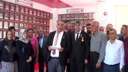 Şehit aileleri ve gazilerden Barış Pınarı harekatına destek