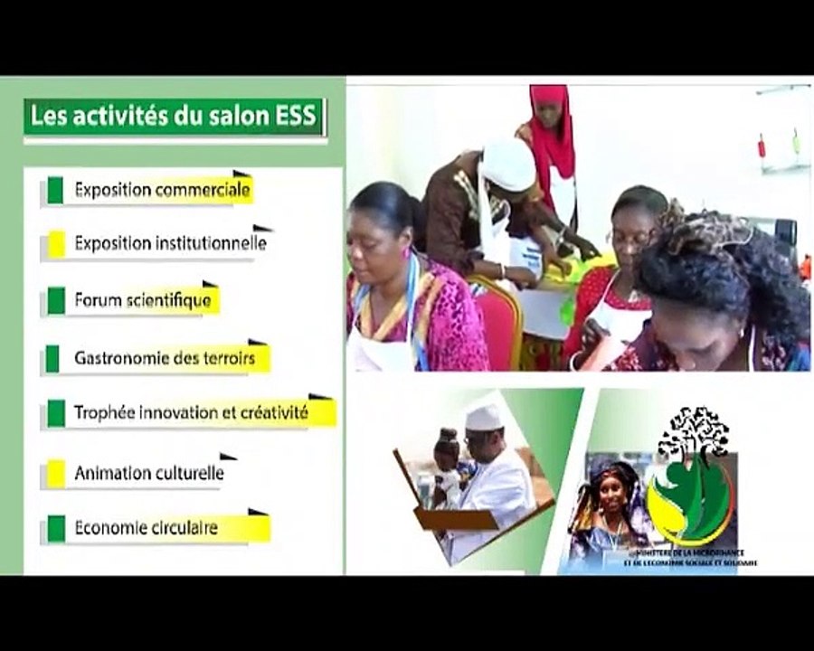 Salon de l'économie sociale et solidaire du 29 au 05 novembre 2019 au centre des expositions de Diamniadio (v.o)