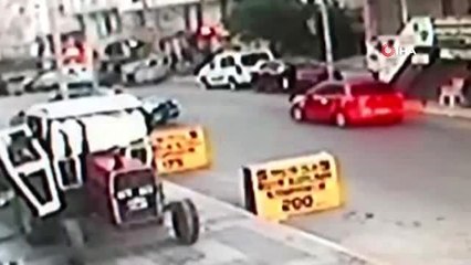 Fren yerine gaza basınca ortalığı birbirine kattı