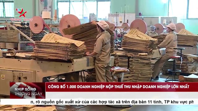 Công bố 1.000 DN nộp thuế thu nhập doanh nghiệp lớn nhất