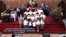 Iglesia Evangelica Pentecostal. Alabanza coro de niños (1). 22-09-2019