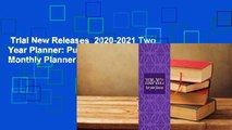 Trial New Releases  2020-2021 Two Year Planner: Purple Mandala 2 Year Monthly Planner Calendar