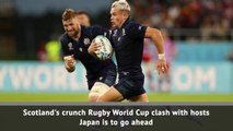 Scotland-Japan to go ahead at World Cup