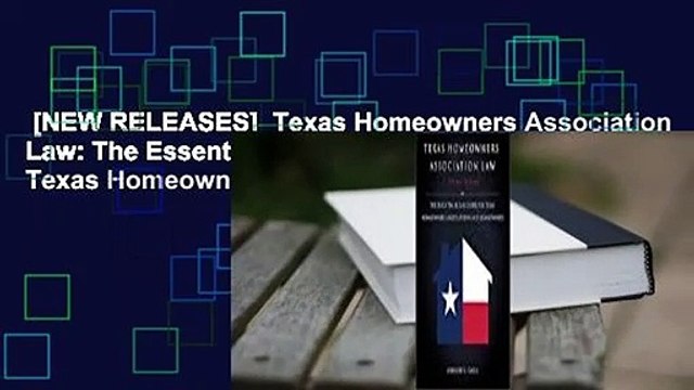 [NEW RELEASES] Texas Homeowners Association Law: The Essential Legal Guide for Texas Homeowners