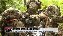 Air Force special forces conduct field training to rescue pilots