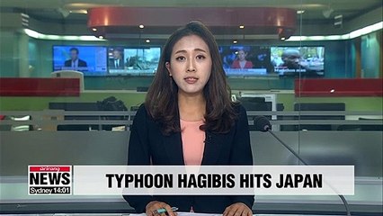 Descargar video: Typhoon Hagibis hits Japan on Sunday, leaves dozens of casualties due to strong wind and rain