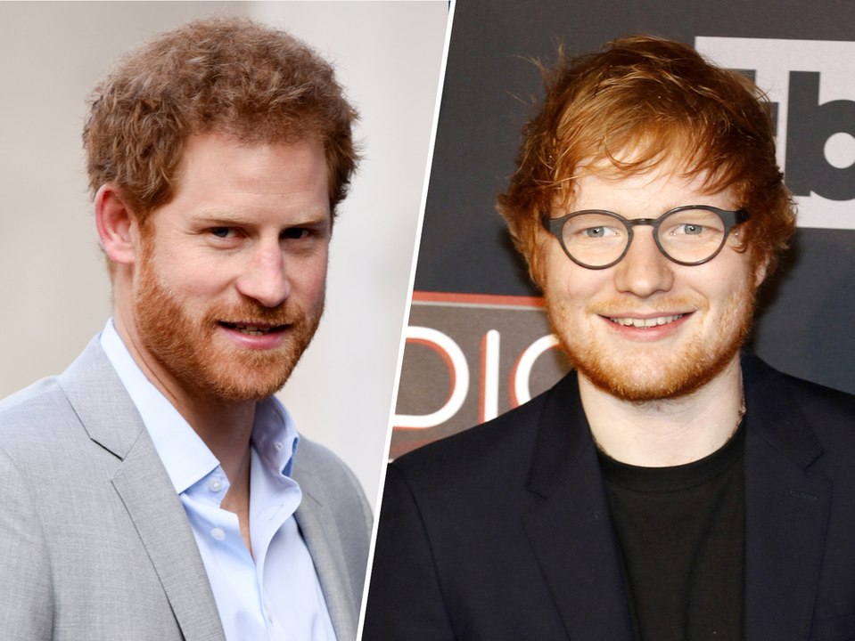 Prinz Harry öffnet Ed Sheeran die Tür - und der kommt mit der Kamera