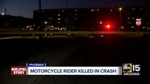 Motorcyclist killed in collision in Phoenix