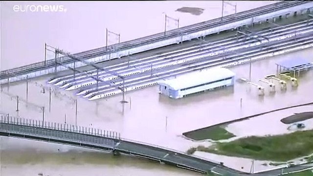 Τεράστια καταστροφή στην Ιαπωνία από τον τυφώνα Χαγκίμπις