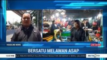 Kabut Asap Pekat Ganggu Aktivitas Perekonomian Pasar di Palembang