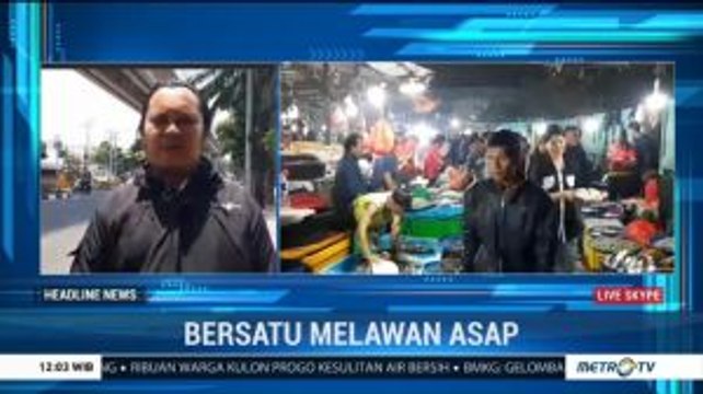Kabut Asap Pekat Ganggu Aktivitas Perekonomian Pasar di Palembang