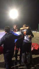 La joie du SUMA après son titre de champion de France