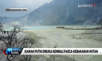 Kawah Putih Dibuka Kembali Pasca-kebakaran Hutan