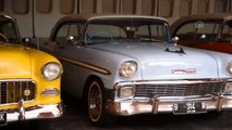 Nostaljik araba koleksiyonu ilgi çekiyor