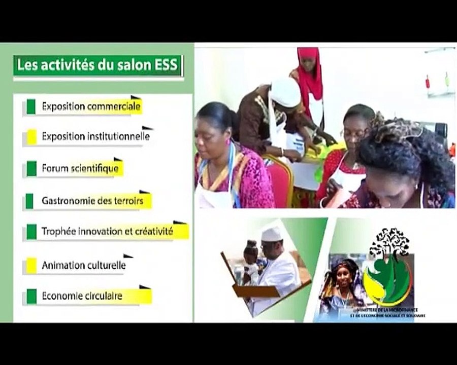 Salon de l'économie sociale et solidaire du 29 au 05 novembre 2019 au centre des expositions de Diamniadio (v.o)