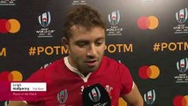 Leigh Halfpenny wins Player of the Match for Wales