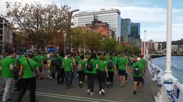 Cientos de personas en la marcha solidaria de la Fundación Síndrome de Down