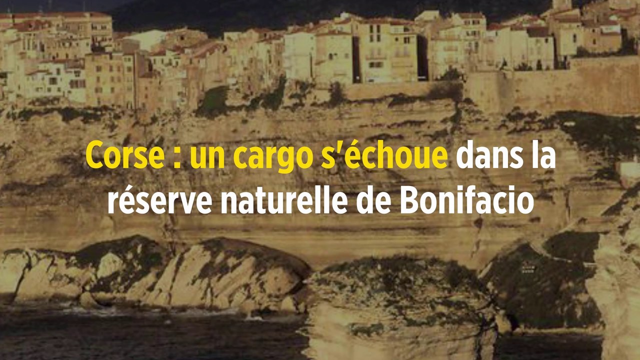 Corse : un cargo s'échoue dans la réserve natur...