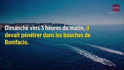 Corse : un cargo s'échoue dans la réserve naturelle de Bonifacio