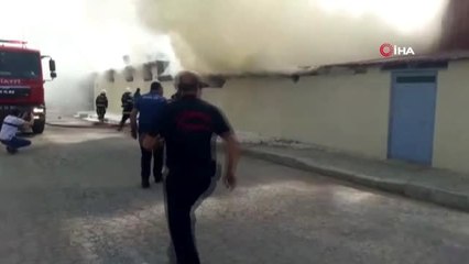 İplik fabrikasında yangın