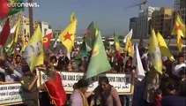 شاهد: الأكراد في لبنان ينددون بالعملية العسكرية التركية في شمال شرق سوريا