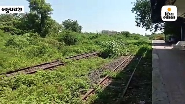 બેચરાજી રેલવે સ્ટેશન આસપાસ બાવળોની ઝાડીઓથી ઘેરાયું, બે વર્ષથી ટ્રેનો બંધ