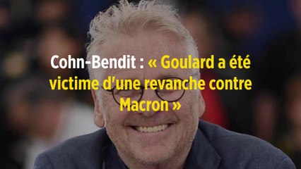 Cohn-Bendit : « Goulard a été victime d'une revanche contre Macron »