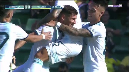 Argentina 1-0 Ecuador - GOAL: Lucas Alario