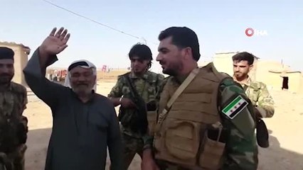 - Terörden arındırılan Resulayn'da yaşayan sivilden Suriye Milli Ordusu'na teşekkür- "Sayenizde...