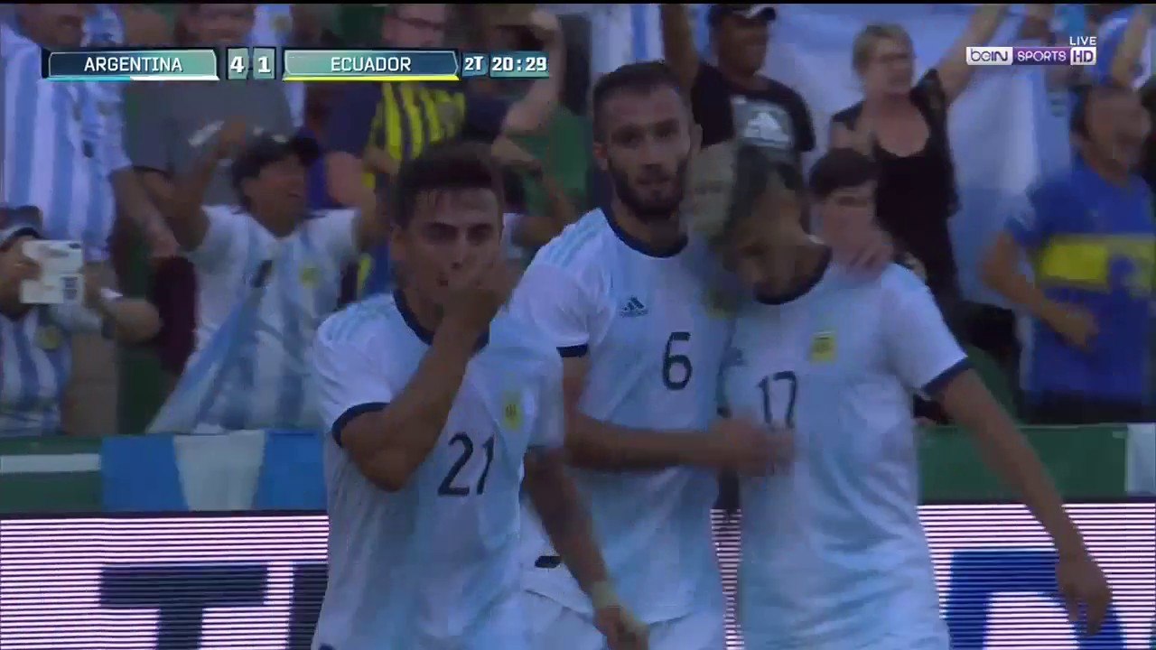 Argentina 4-1 Ecuador - GOAL: Pezzella
