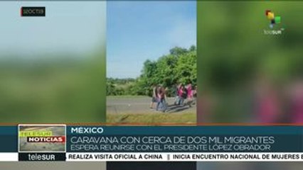 Unos 2 mil migrantes avanzan en caravana rumbo a Tijuana, México