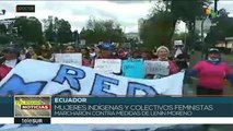 Mujeres de Ecuador exigen no más muertos por la represión