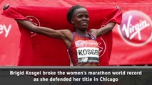 Kosgei breaks marathon record