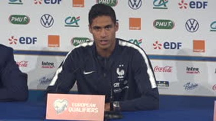 Bleus - Varane : ''Faire abstraction du contexte géopolitique''