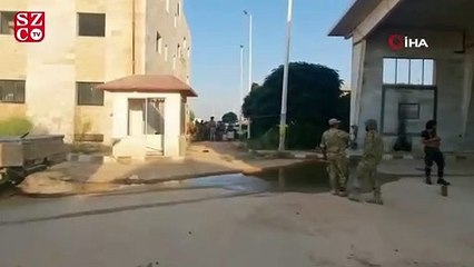 Tel Abyad gümrük kapısı görüntülendi