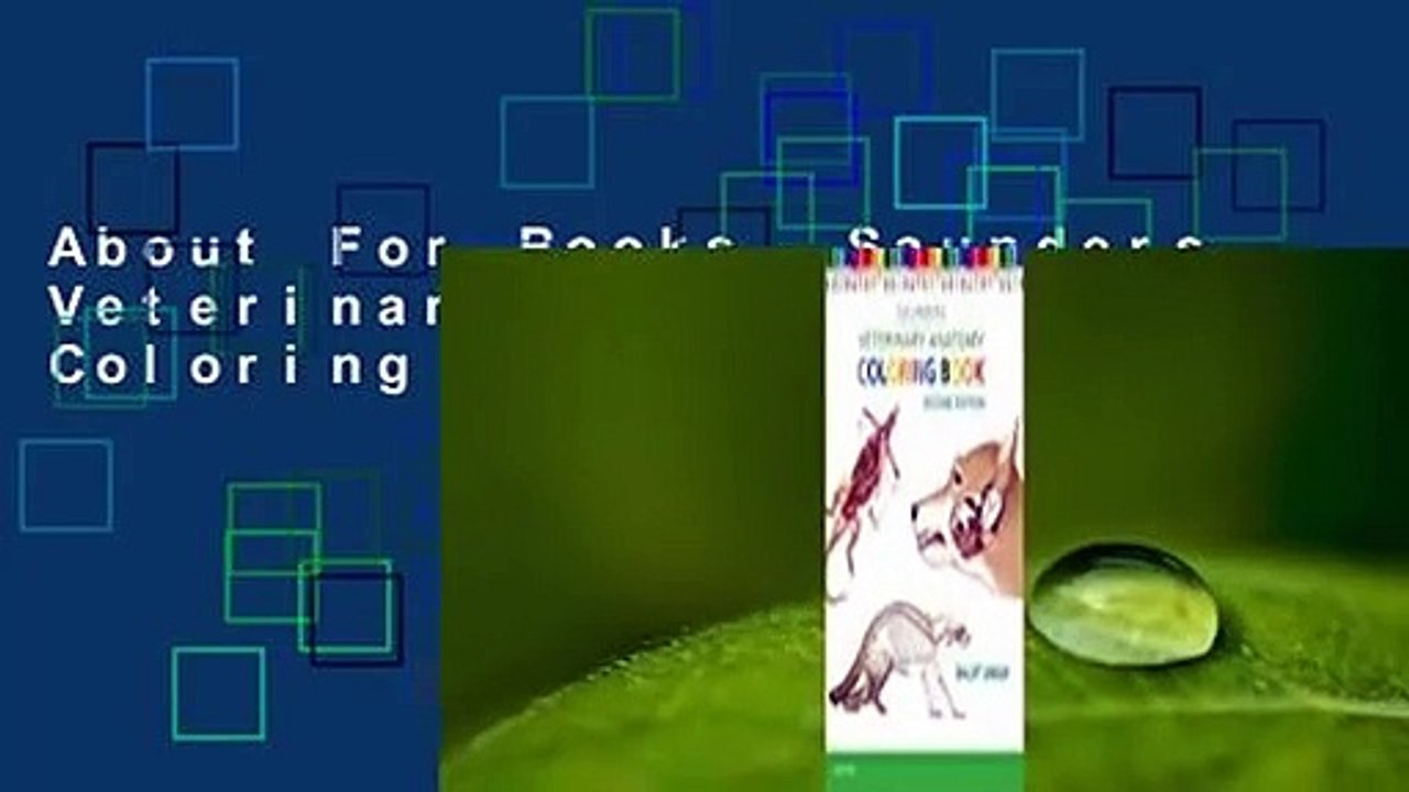 About For Books  Saunders Veterinary Anatomy Coloring Book Complete