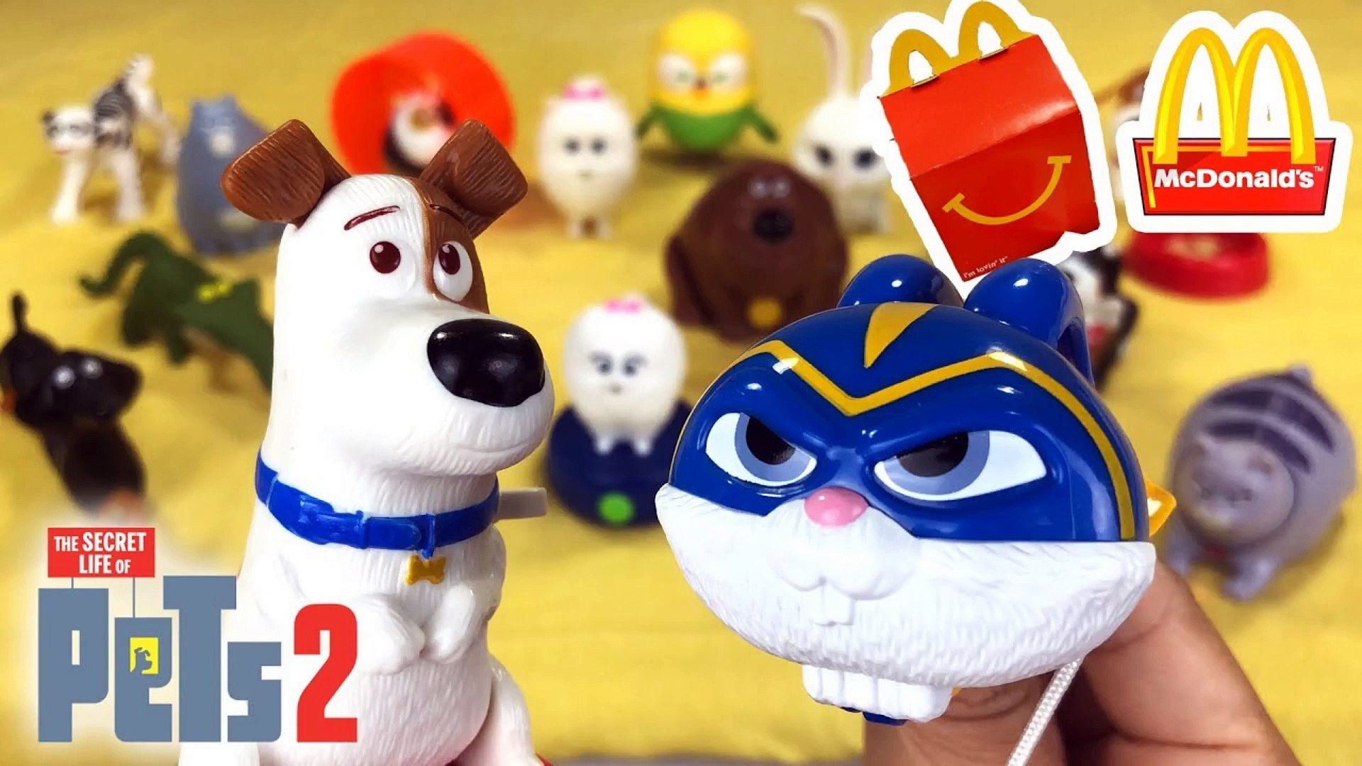 ⁣Secret Life of Pets 2 and 1 Happy Meal Toys from McDonalds || Keith's Toy Box