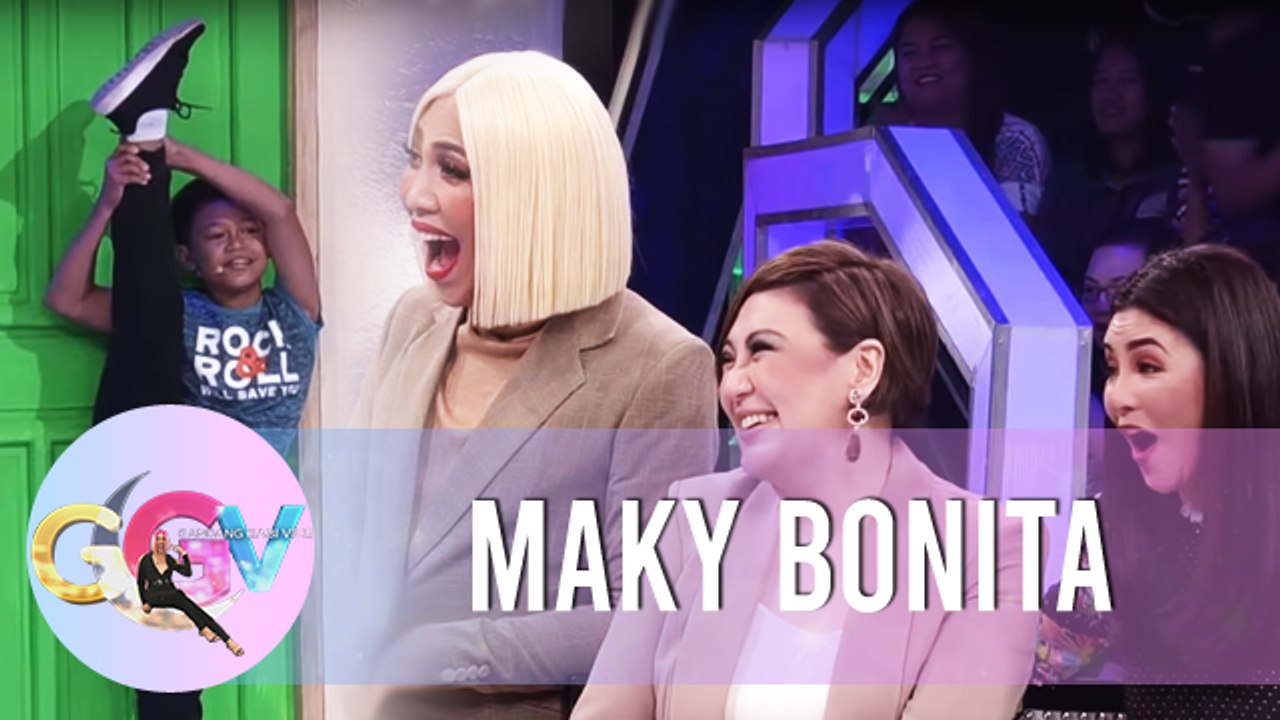 Viral kid Maky impresses Sharon and Regine with his talent | GGV