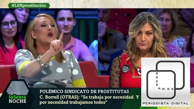Elisa Beni se pone histérica con una prostituta que desmonta sus trolas feministas