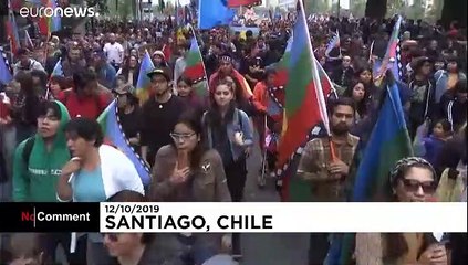 A kormány ellen tüntettek a chilei őslakosok