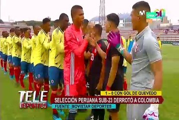 Selección peruana Sub 23: la Bicolor venció por 1-0 a Colombia