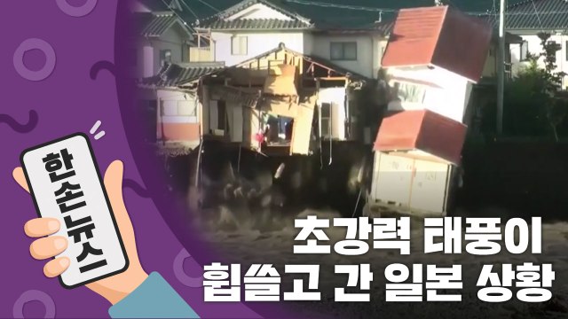 [15초뉴스] 초강력 태풍 '하기비스'가 휩쓸고 간 일본 상황 / YTN