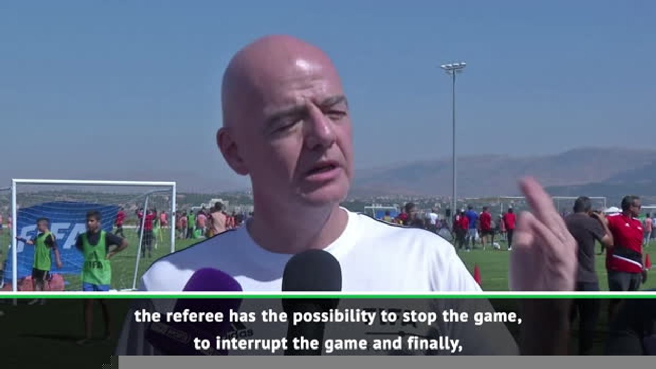 Referees are responsible for stamping out football in stadiums - Infantino