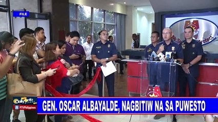 Gen. Oscar Albayalde, nagbitiw na sa puwesto