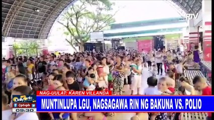 Muntinlupa LGU, nagsagawa rin ng bakuna vs polio