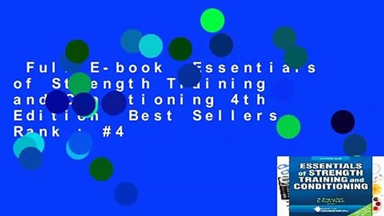 Full E-book  Essentials of Strength Training and Conditioning 4th Edition  Best Sellers Rank : #4