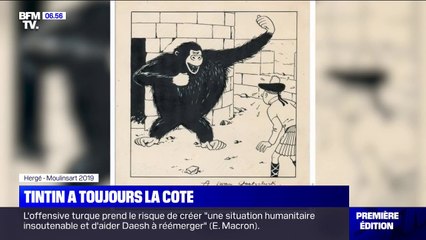 Un dessin de Tintin vendu 250.000 euros aux enchères