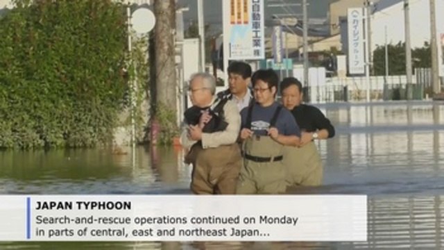 Rescue efforts continue in Japan in wake of devastating Typhoon Hagibis (C)